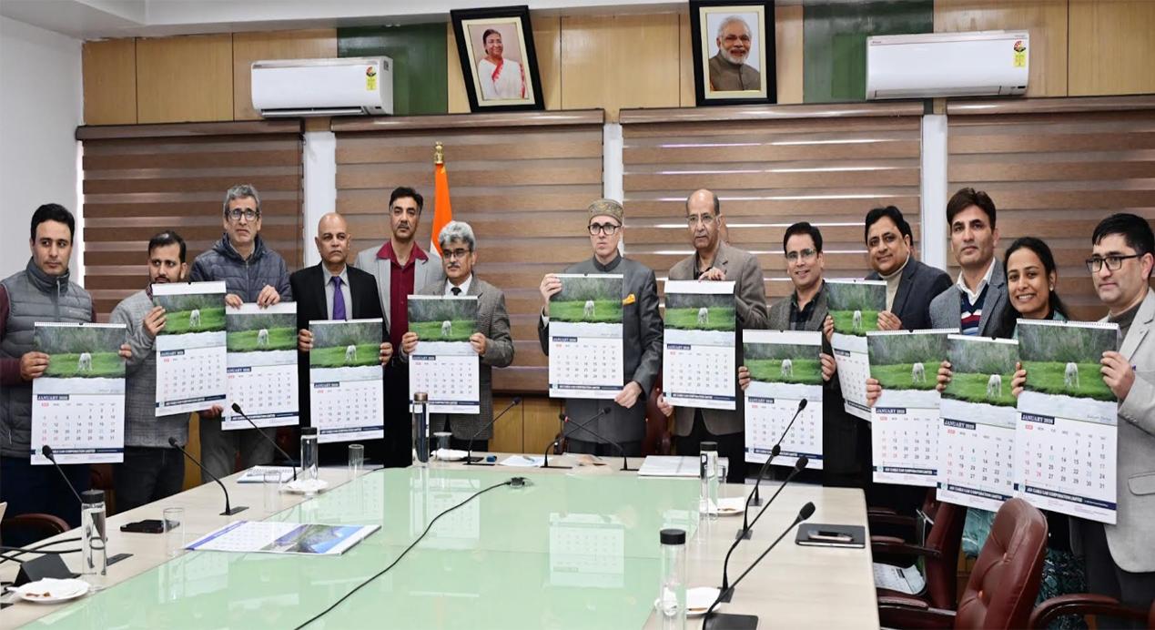 CM Omar Abdullah unveils 2026 Tourism, JKCCC Calendars; launches Tourism Kashmir Website, Skiing courses
