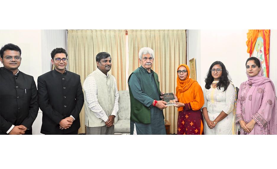 2024-Batch IFS Officers Call on J&K LG Manoj Sinha at Lok Bhavan