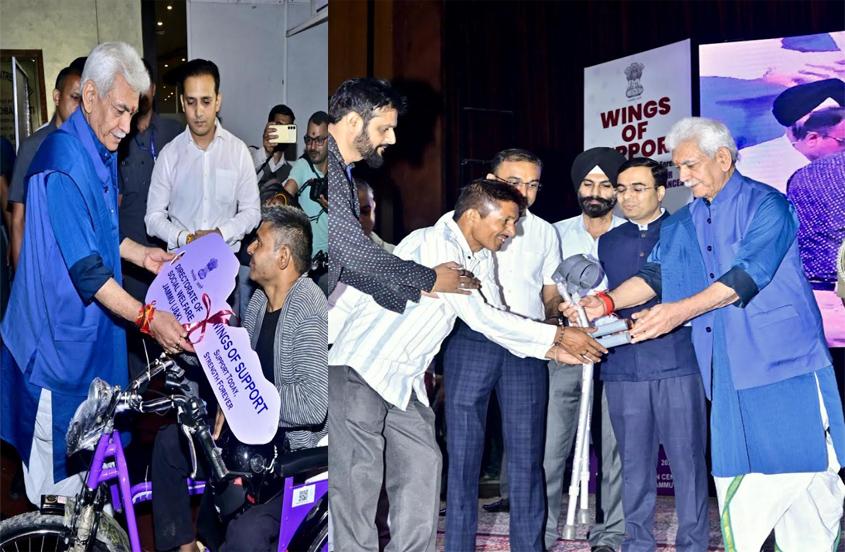 Lieutenant Governor inaugurates mass distribution drive of aids and appliances for Divyangjan in Jammu