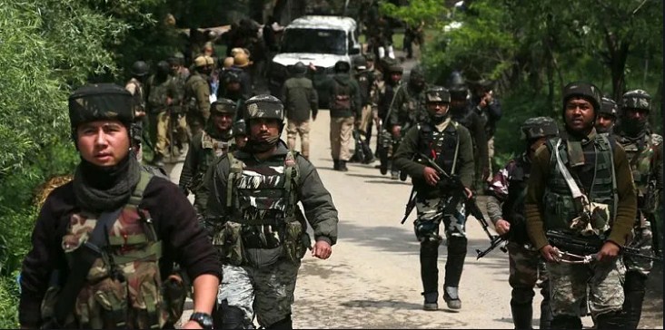 Security force launch CASO in Kulgam in south Kashmir