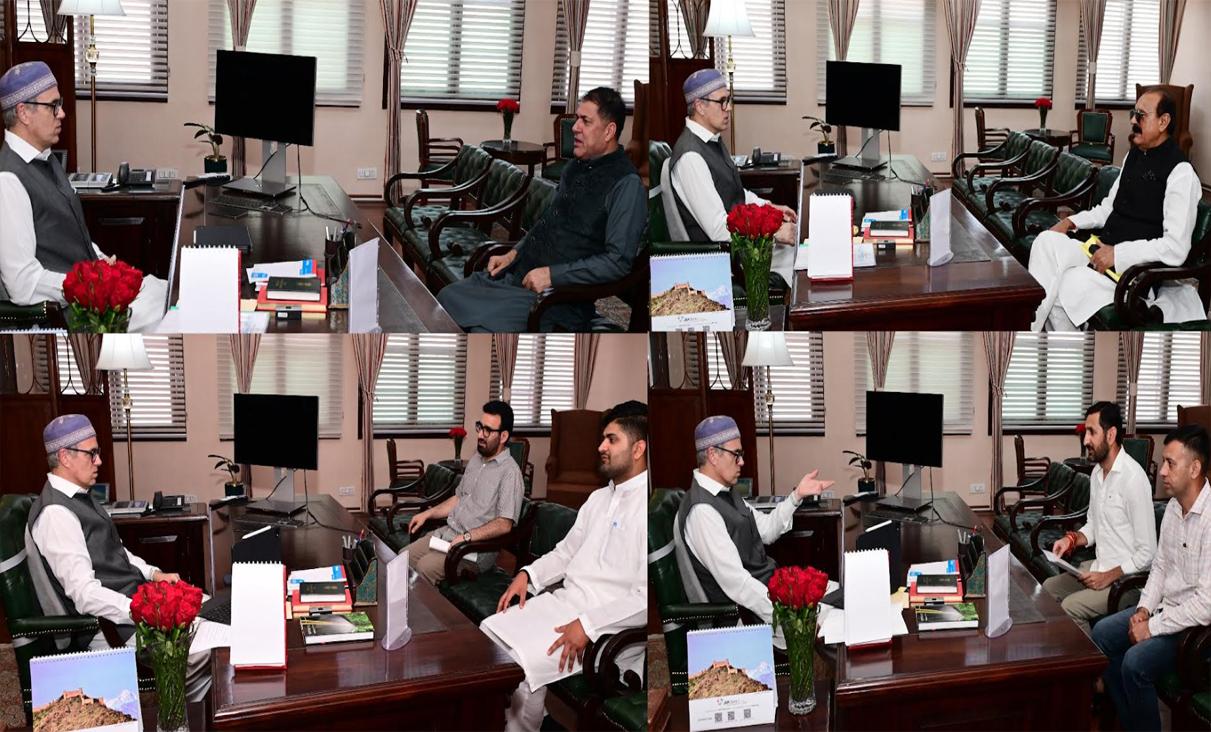 Legislators, deputations call on CM Omar Abdullah; raise key developmental, relief concerns