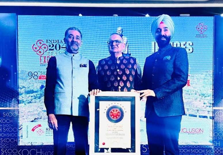 Charandeep Singh receives SKOCH Award 2024 for "Sustainable & Zero Landfill Amarnathji Yatra-2023"
