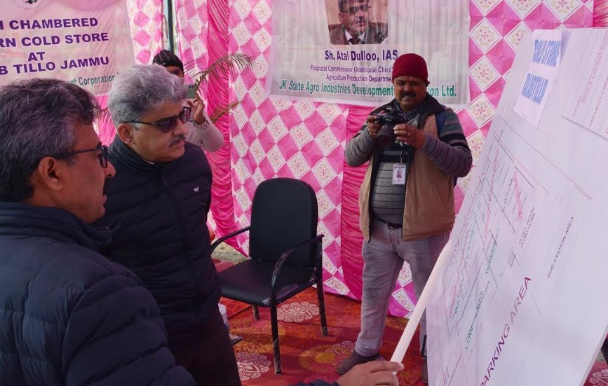 Atal Dulloo launches construction work on Cold Store at Talab Tillo