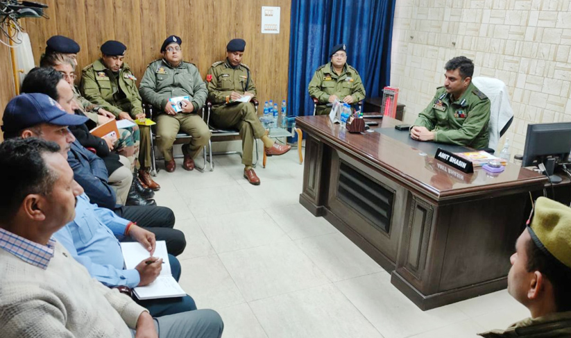 Ahead of forthcoming New Year, DIG reviews security of Shri Mata Vaishno Devi