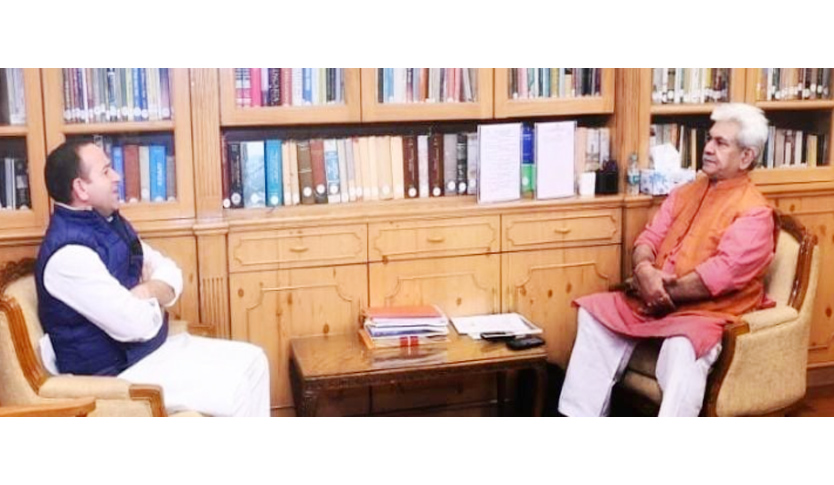 Sunil Sharma calls on Lieutenant Governor Manoj Sinha