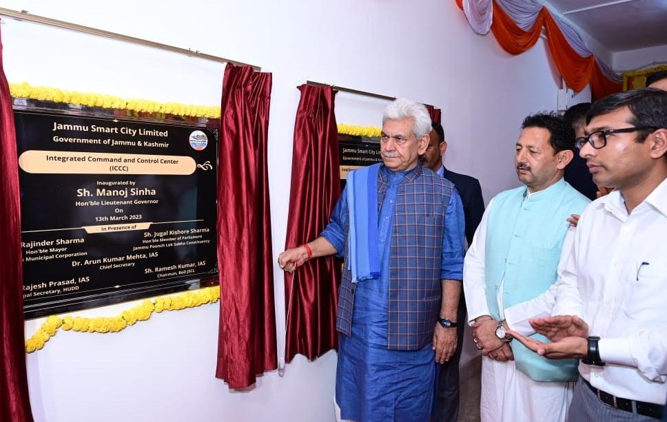 Lt Governor inaugurates, lays foundation stones of projects worth more than Rs 155 Cr under Jammu Smart City