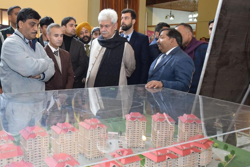 Lt Governor lays foundation stone of Satellite Township & Housing colony at Srinagar
