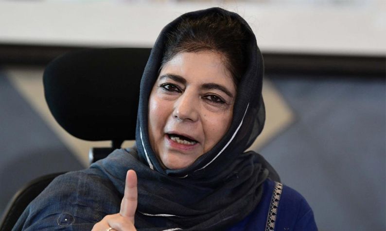 Mehbooba slams BJP for its claims on development democracy in J-K
