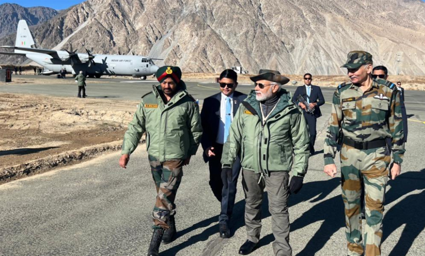 Ladakh: PM Modi lands in Kargil to celebrate Diwali with soldiers