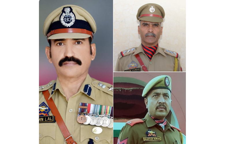 Three officers/officials of JKP awarded Union Home Minister's Medal for excellence in training.