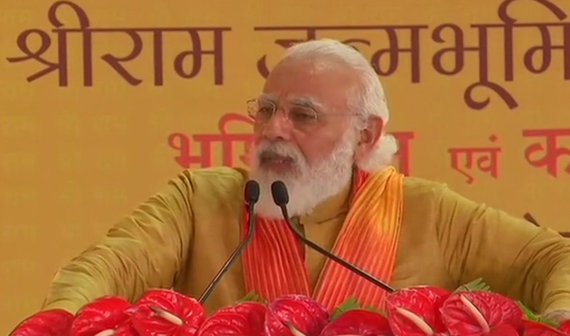 ‘Lord Ram living under tents for years, will finally get a temple’: PM Modi at Ayodhya event