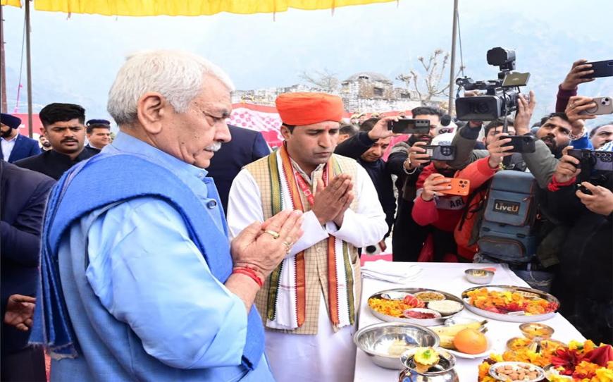 Lieutenant Governor lays the foundation stone of long-awaited Sri Shankaracharya Temple in Katra