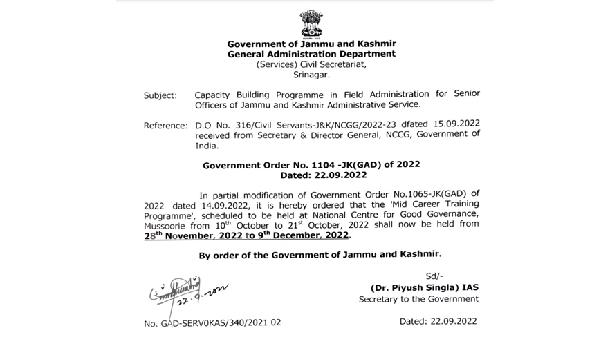 Renu Mahajan holds introductory meeting with Members to implement National e-Vidhan in J&K