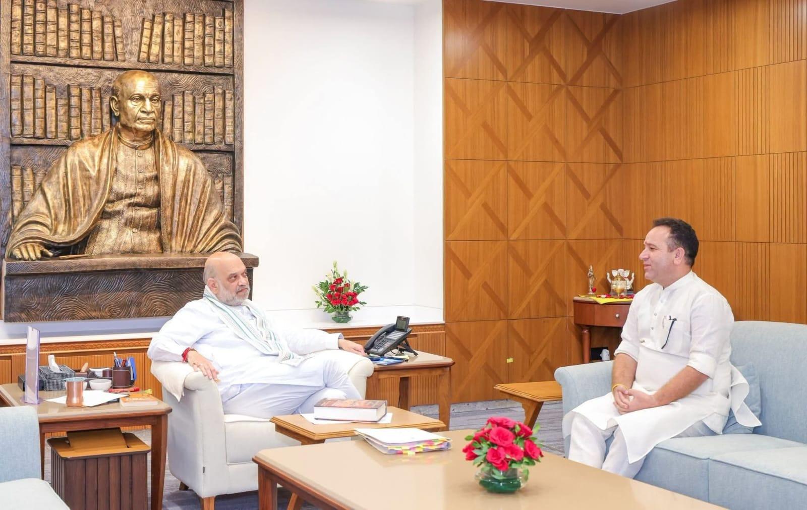 LoP Sunil Sharma meets Home Minister Amit Shah in New Delhi, discusses key J&K issues