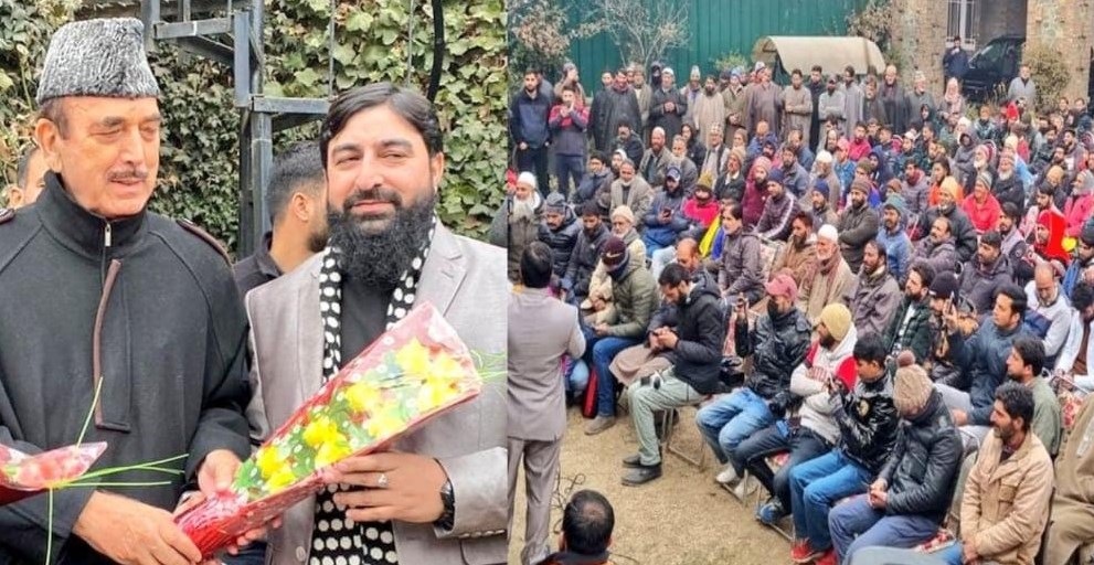 Prominent Congress leader Dr Khanday from Banihal with hundreds join DAP
