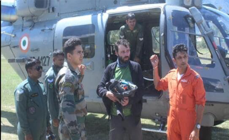 J-K: Indian Army, Air Force rescue Hungarian Trekker from Kishtwar