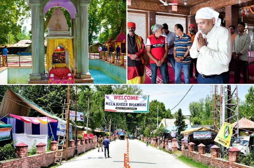 Div Com Kashmir visits Kheer Bhawani Tullamulla; inspects arrangements for Mela
