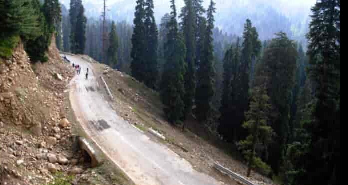Mughal road closed for after landslides