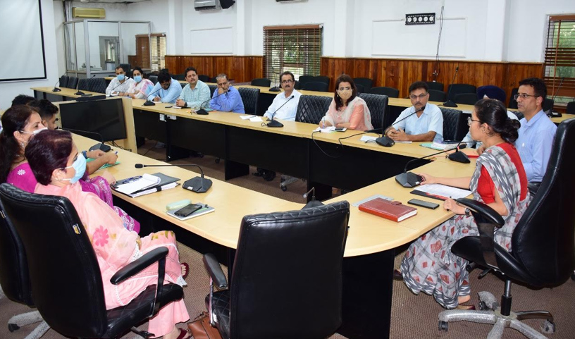  DC Jammu reviews implementation of self employment schemes by different deptts