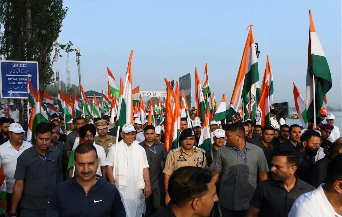 Har Ghar Tiranga campaign in J&K has grown to be a people’s movement: LG Manoj Sinha