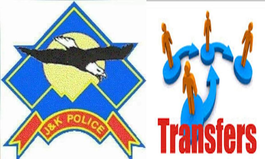J&K Police Orders Major Reshuffle; 21 Inspectors Adjusted, 18 Ministerial Staff Transferred