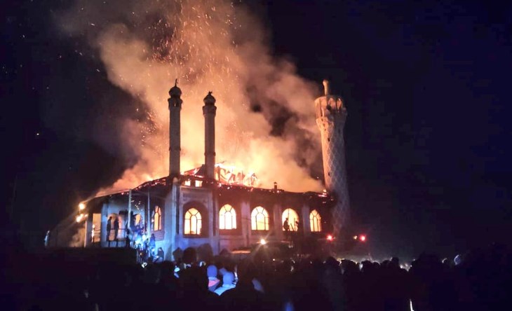 Jamia Masjid In Kargil’s Drass Damaged In Massive Fire