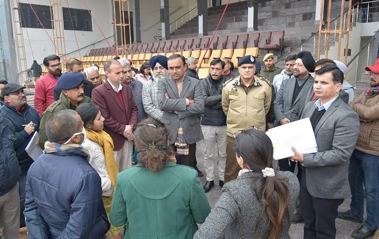 Div Com Jammu visits MA Stadium to inspect Republic Day arrangements