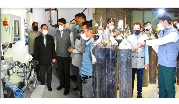 DC Srinagar inspects Oxygen Manufacturing Plants at Khonmoh, Rangreth