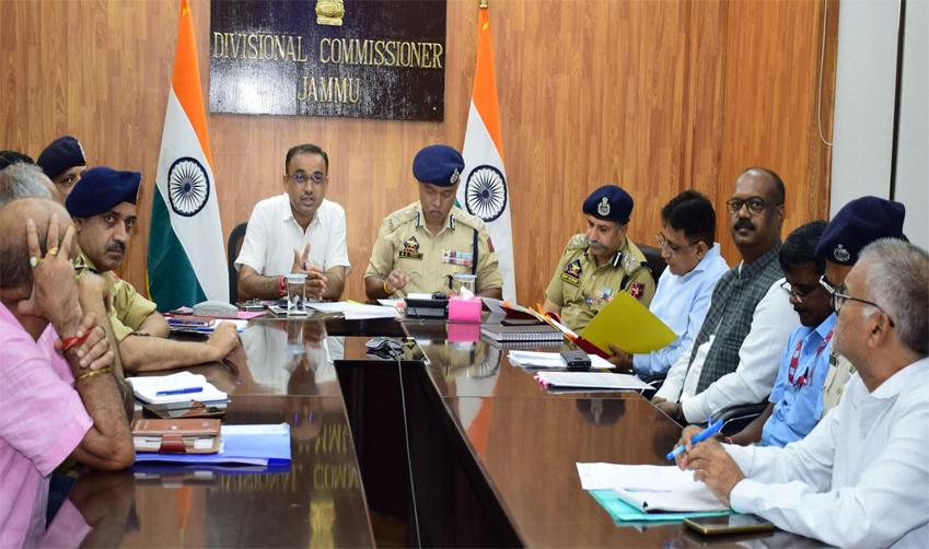 Div Com, IGP Jammu review arrangements for forthcoming Pilgrimages across the division