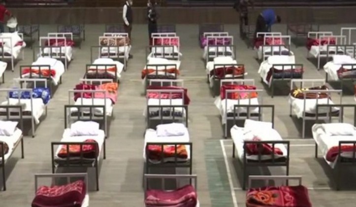 Indoor stadium turned into a COVID care centre in Srinagar