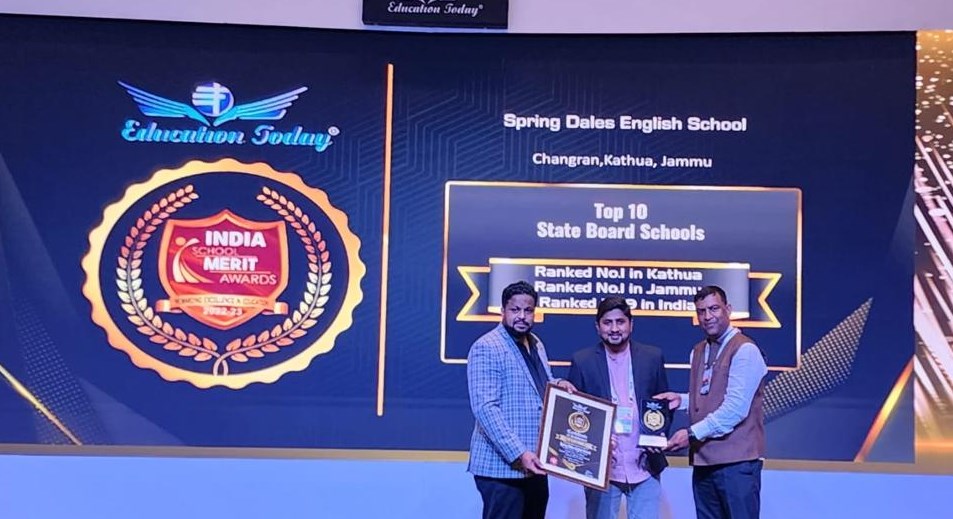 Spring Dales Kathua ranks 9th in India Again