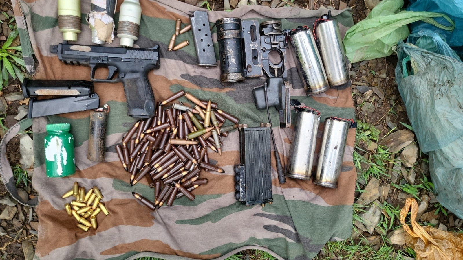J&K: More arms, ammunition, grenades recovered from Rajouri after two LeT terrorists apprehended in Reasi