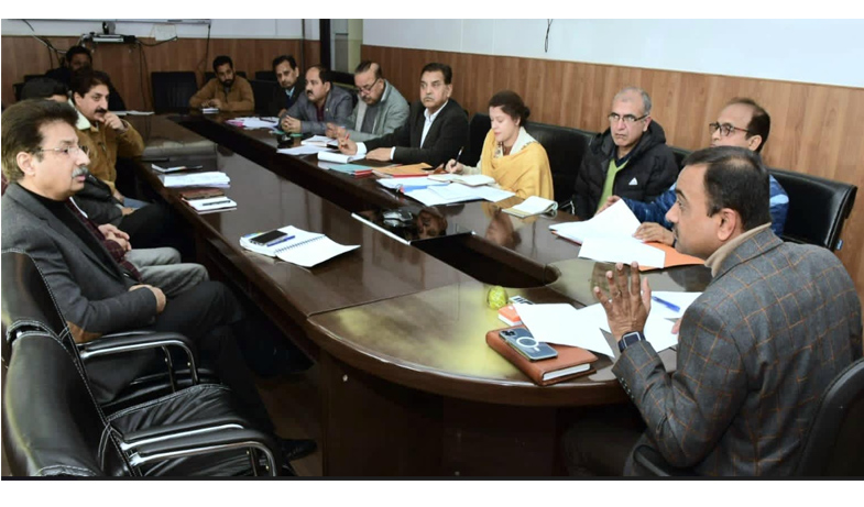 Div Com Jammu reviews progress of work on JMRDA Projects