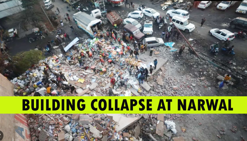 Building collapse at Narwal: Jammu Smart City denies media reports, says no work being executed at the site by JSCL
