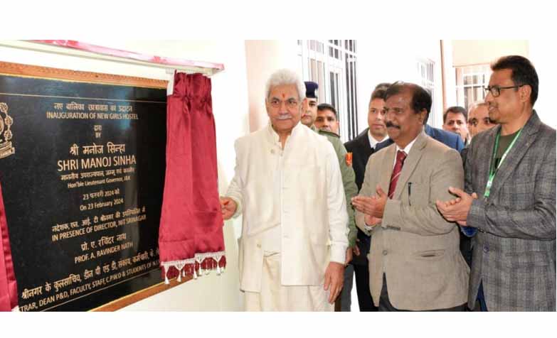 Lt Governor inaugurates new Girls Hostel at NIT Srinagar