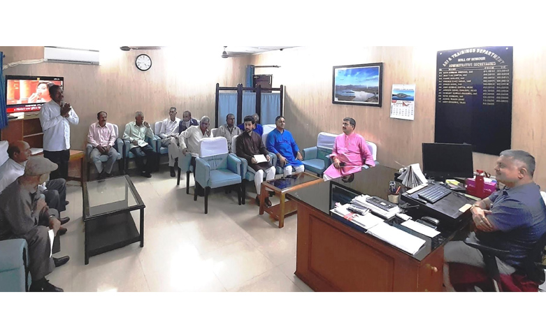 Jugal Kishore MP re-address Kalakote Coalmine workers issues Calls on Amit Sharma,Secretary Mining Dept.