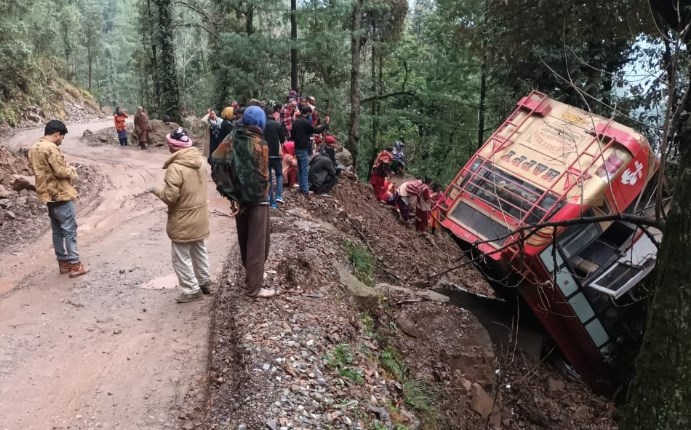 Around 20 Injured in bus accident in J&K’s Udhampur