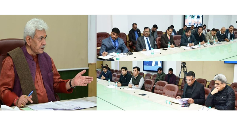 Lt Governor chairs a high-level meeting on preparations for G20 Summit meetings in J&K
