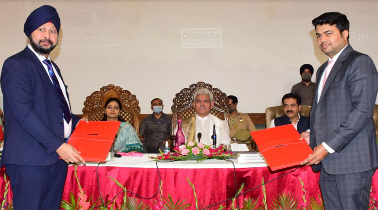 Lt Governor, Union MoS for Commerce & Industry unveil District Export Plans for J&K UT
