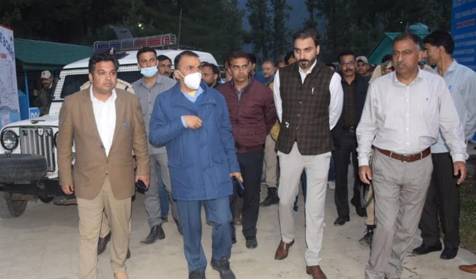 Nitishwar Kumar visits Nunwan Base Camp; takes stock of Shri Amarnathji Yatra arrangements