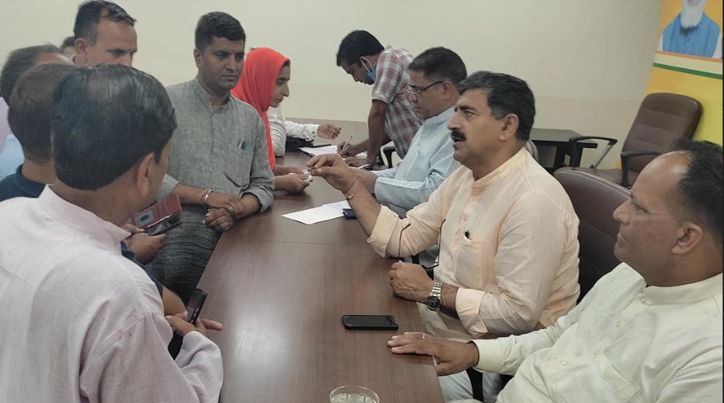 MP Jugal Kishore, others listen public grievances