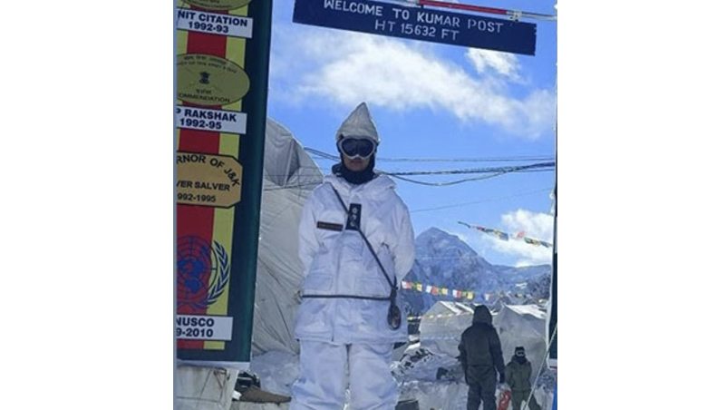 First woman officer operationally deployed at highest battleground in Siachen