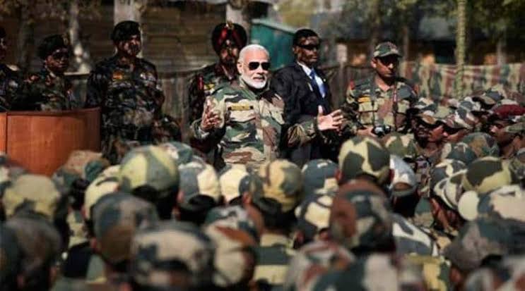 PM Modi pays surprise visit to Rajouri to celebrate Diwali with Army Jawans 