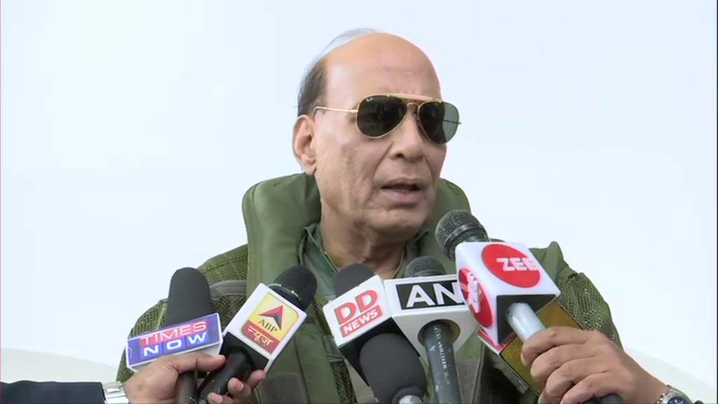 Rafale fighter jet a deterrent, not a sign of aggression against anyone: Rajnath Singh