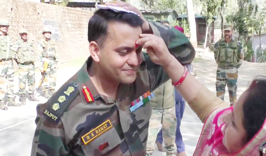 J&K: Indian Army celebrates Bhai Dooj with women at Line of Control