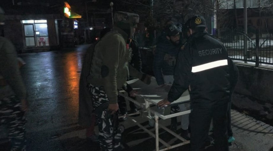 CRPF rescues 4 people in road accident in Kulgam district