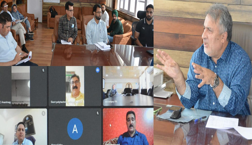 Pr. Secy SDD reviews admission process in Polytechnic Colleges of J&K