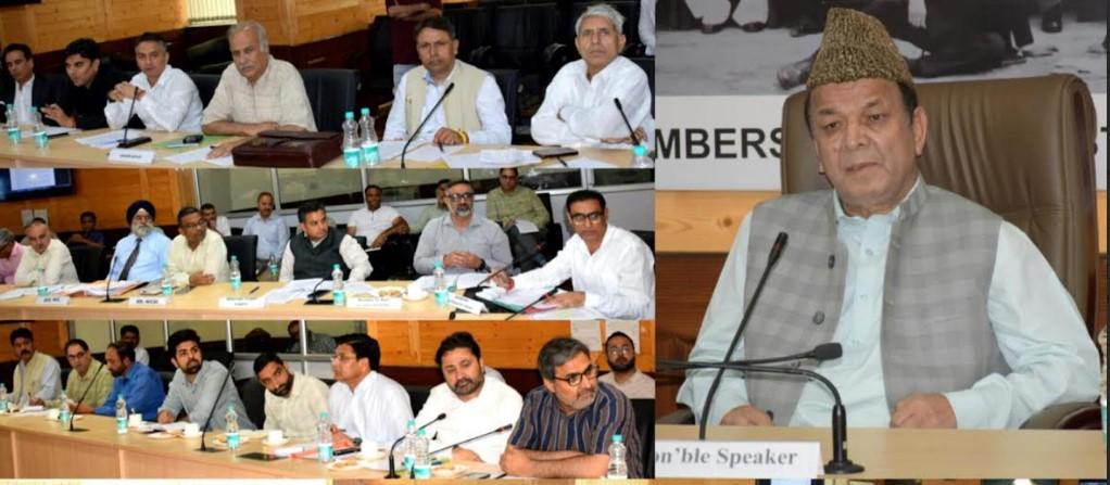 Speaker chairs High Level Apex Committee meet at Srinagar, reviews NeVA implementation