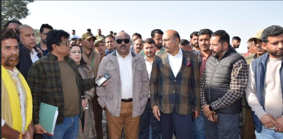 Deputy Chief Minister inspects work on Rs 119 cr Pargwal Bridge project in Akhnoor