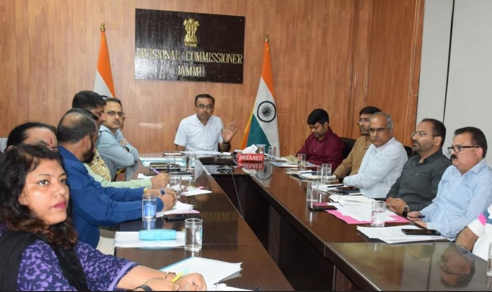 Div Com Jammu reviews rain damage restoration works across Jammu Division